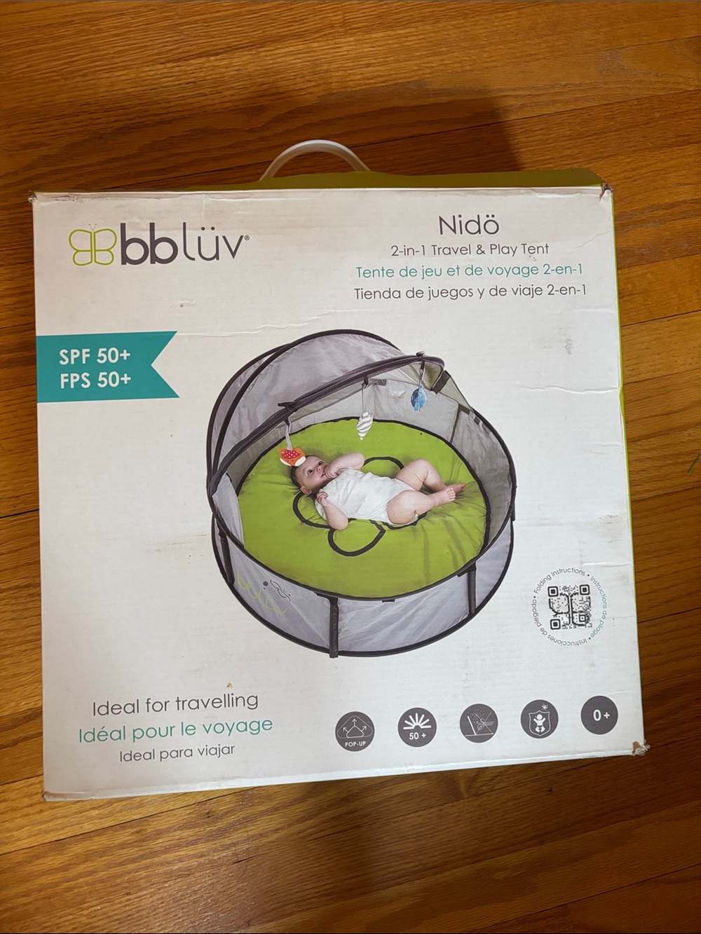 Nidö 2-in-1 Travel & Play Tent - Green